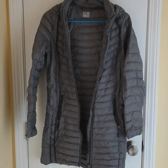 32 Degrees HEAT packable down Jacket Gray Size Extra Small - Picture 6 of 8